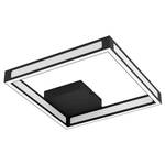 Deckenleuchte Altaflor Stahl / Polycarbonat - 4-flammig - Schwarz - 32 x 7 cm