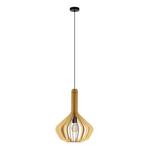 Pendelleuchte Velasco Stahl / Holzwerkstoff - 1-flammig - Beige