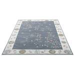 Tapis Cherina Viscose - Bleu / Gris clair - 50 x 80 cm