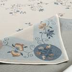 Tappeto a pelo corto Cherina Viscosa / Beige - Blu chiaro / 80 x 150 cm - Blu / Grigio chiar - 80 x 150 cm