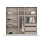 Drehtürenschrank Monostar Seidengrau - Breite: 226 cm - Premium