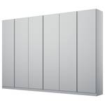 Armoire à portes battantes Monostar Gris soie - Largeur : 271 cm - Premium