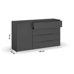 Sideboard Monostar Graumetallic