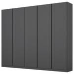 Armoire à portes battantes Monostar Gris métallisé - Largeur : 226 cm - Premium