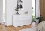 Sideboard Monostar mit Glas Alpinweiß