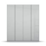 Armoire à portes battantes Monostar V Gris soie - Largeur : 181 cm - Premium