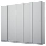 Armoire à portes battantes Monostar Gris soie - Largeur : 226 cm - Basic