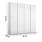 Armoire à portes battantes Monostar V Blanc alpin - Largeur : 181 cm - Basic