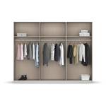 Armoire à portes battantes Monostar Gris métallisé - Largeur : 271 cm - Basic