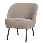 Fauteuil Vogue staal/fluweel - Aardekleurig