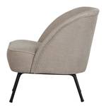 Fauteuil Vogue staal/fluweel - Aardekleurig