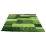 Wollen vloerkleed Domas scheerwol - groen- 300 x 400 cm - Groen - 300 x 400 cm