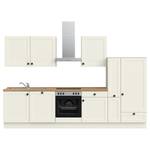 Küchenzeile Low-Line Cascada Variante C Weiß - Breite: 330 cm - Ausrichtung rechts - Mit Elektrogeräten