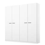 Chambre Florenz avec lit 180 cm Blanc alpin - Largeur : 181 cm - Sans portes miroir