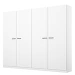 Chambre Florenz avec lit 180 cm Blanc alpin - Largeur : 226 cm - Sans portes miroir