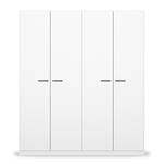 Armoire à portes battantes Florenz Blanc alpin - Largeur : 181 cm - Sans portes miroir