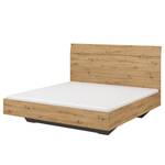 Slaapkamerset Florenz met bed 180 cm Eikenhoutlook Artisan - Breedte: 181 cm - Met spiegeldeuren