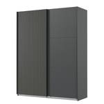 Armoire à portes coulissantes Andorra Graphite - Largeur : 200 cm