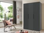 Armoire à portes battantes Andorra Graphite - Largeur : 150 cm