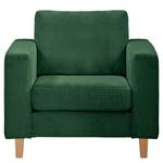 Fauteuil MAISON Tissage à plat - Velours côtelé Poppy: Vert sapin