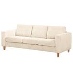 3-Sitzer Sofa MAISON Cordstoff Poppy: Creme - Ohne Schlaffunktion