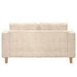 Ecksofa MAISON 1-Sitzer mit Longchair Cordstoff Poppy: Creme - Longchair davorstehend links