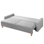 3-Sitzer Sofa MAISON Cordstoff Poppy: Hellgrau - Mit Schlaffunktion