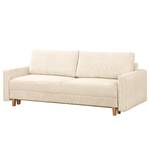 3-Sitzer Sofa MAISON Cordstoff Poppy: Creme - Mit Schlaffunktion