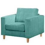 Bankstellen 3-, 2-zits, fauteuil MAISON vlakweefsel - Corduroy Poppy: Turquoise