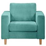 Bankstellen 3-, 2-zits, fauteuil MAISON vlakweefsel - Corduroy Poppy: Turquoise