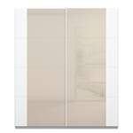 Armoire à portes coulissantes Artemis Verre - Champagne / Blanc - Largeur : 181 cm