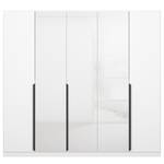 Armoire à portes battantes Artemis Verre - Blanc / Blanc alpin - Largeur : 226 cm
