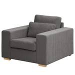 Fauteuil Randan Geweven stof - Corduroy Lola: Grijs