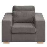 Fauteuil Randan Tissu - Velours côtelé Lola: Gris