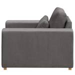 Fauteuil Randan Geweven stof - Corduroy Lola: Grijs