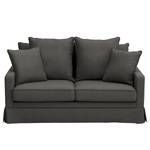 2,5-Sitzer Sofa Logoua mit Husse Webstoff Haiba: Anthrazit