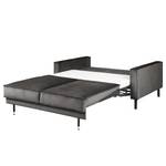 2-Sitzer Sofa FORT DODGE Samt Ravi: Grau - Mit Schlaffunktion