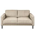 2-Sitzer Sofa FORT DODGE Webstoff Maila: Beige - Mit Schlaffunktion