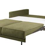 Canapé 2 places FORT DODGE Tissu Maila: Vert olive - Avec fonction couchage