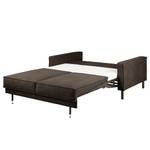 2-Sitzer Sofa FORT DODGE Webstoff Maila: Graubraun - Mit Schlaffunktion