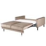 2-Sitzer Sofa FORT DODGE Samt Ravi: Beige - Mit Schlaffunktion