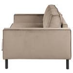 Divano a 2 posti FORT DODGE Velluto Ravi: beige - Funzione letto