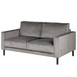 2-Sitzer Sofa FORT DODGE Samt Ravi: Taupe - Mit Schlaffunktion