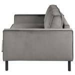 2-Sitzer Sofa FORT DODGE Samt Ravi: Taupe - Mit Schlaffunktion