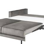 2-Sitzer Sofa FORT DODGE Samt Ravi: Taupe - Mit Schlaffunktion