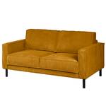 2-Sitzer Sofa FORT DODGE Cordstoff Poppy: Senfgelb - Mit Schlaffunktion