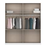 Armoire Winnipeg Gris métallisé - Largeur : 181 cm - Avec éclairage