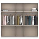 Armoire Winnipeg Blanc brillant - Largeur : 226 cm - Avec éclairage