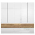 Armoire Winnipeg Blanc brillant - Largeur : 226 cm - Sans éclairage