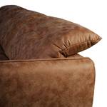 Ecksofa Luckton Microfaser Torne: Rehbraun - Longchair davorstehend links